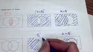 Shading Venn Diagrams [upl. by Eddana]