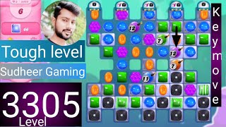 Candy crush saga level 3305 । No boosters । Tough level । Candy crush 3305 help । Sudheer Gaming [upl. by Hays]