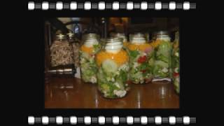 Tossed Salad in a Jar and Sealed with my FoodSaver [upl. by Josiah]