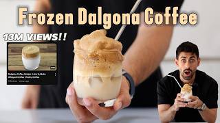 Trying Viral Frozen Whipped Coffee  Dalgona Coffee [upl. by Happ538]