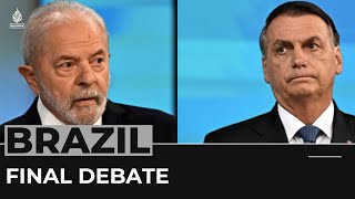 Brazil’s Bolsonaro Lula clash in last debate before runoff vote [upl. by Baggett853]