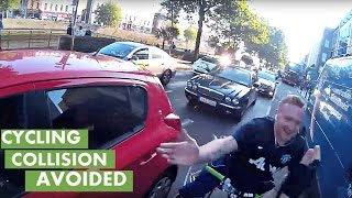 Disastrous crash with cyclist shockingly avoided [upl. by Knipe]