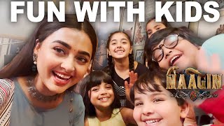 On Set Fun with kids Naagin 6  Exclusive Behind the Scenes tejasswiprakash413 [upl. by Adnyl550]