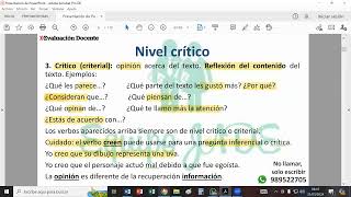 Cuidado con los interrogativos en los niveles de comprensión [upl. by Elie]