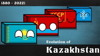 Evolution of Kazakhstan 880  2022 [upl. by Airamana]