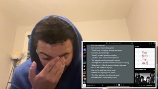 PINK FLOYD COMFORTABLY NUMB REACTION i cried [upl. by Annayr]