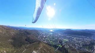 Bergen Ulriken 1992024 Flight 1 1511 Ozone Enzo 3 Paragliding Hill Soaring Norge Norway [upl. by Pearce]