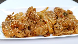 요리 못하는 아저씨도 도전해 볼 만한 제육볶음 stirfried spicy pork [upl. by Stultz]