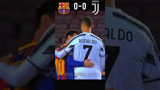 Barcelona vs Juventus 2021 champions league messi ronaldo 🔥🏆 highlights football shorts [upl. by Sucitivel]