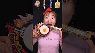 egg jelly🍳 chocolate pen candy🖍 oreo cookies🍩 fruit juice🍹 funny shorts mukbang food [upl. by Heilner]