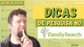 Genealogia POTENCIALIZANDO SUA PESQUISA NO FAMILYSEARCH [upl. by Ruddie]