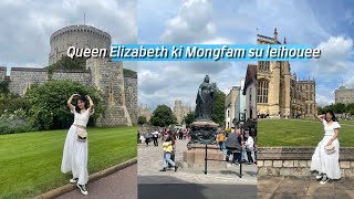 Meitei Nupi2Castle🏰chtlubei nida Ei tasengna kapningee🥹Windsor CastleLondon🇬🇧SarangthemMaheshori [upl. by Yarahs594]