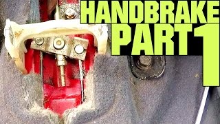 How to Replace Handbrake Cable  Hyundai Accent  PART 1 [upl. by Htebzil]