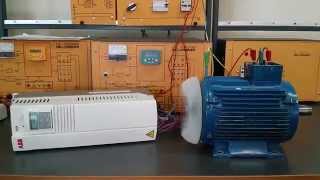 start threephase induction motor 400v 22kW with abb acs400 [upl. by Humbert]