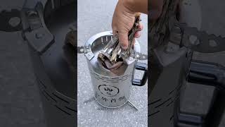 Smokeless wood stove a musthave for cooking a musthave for outdoor enthusiasts a mobile woo [upl. by Yahiya]