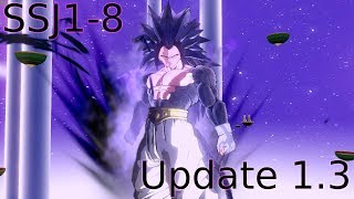 Dragon Ball Xenoverse 2 Super Saiyan 18 Transformation 13 Update [upl. by Dnomsad]