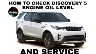 Checking the oil level and Service on land Rover Discovery 5 [upl. by Brieta]