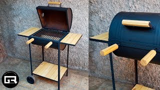 COMO HACER un ASADOR CASERO  BARREL BARBECUE SMOKER [upl. by Eiduj]