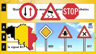 permis de conduire théorique Belgique 2024 ✅ 50 Questions  examen code de la route test 4 [upl. by Oicaroh389]