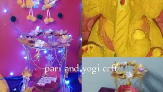 Vinayaka decorationDiy Vinayaka mandapamdiy  ideas making at home [upl. by Banyaz]