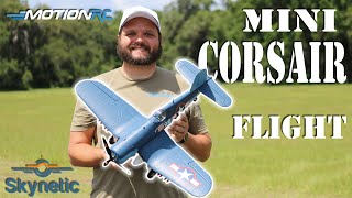 Skynetic Mini 750mm F4U1 Corsair Flight  Motion RC [upl. by Ezri]