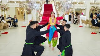 New dance by Afghan girl and boy of Hewad Group to Aria Band best song raqs to mast saaz DJ watani [upl. by Atiragram]