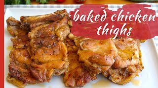 Oven Baked Tender CHICKEN THIGHS [upl. by Warenne]