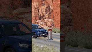 Dacia Bollard Crash Test [upl. by Nimoynib]