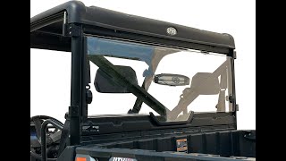 Polaris Ranger Rear Windshield From Spike Powersports [upl. by Stevena578]