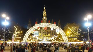 Christmas Markets in Vienna  2021 [upl. by Kerns]