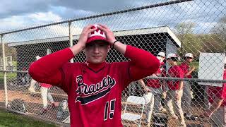 Kevin Rusinak Manalapan on his win on the mound vs No 1 CBA [upl. by Chesnut]