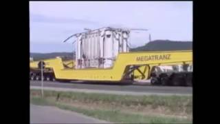 Reportagem  MEGATRANZ transporta transformador da WEG [upl. by Aibun820]