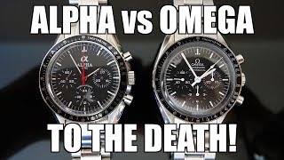 Moonwatch FaceOff Alpha Mechanical Chronograph vs Omega Speedmaster Pro  Perth WAtch 198 [upl. by Hathcock]