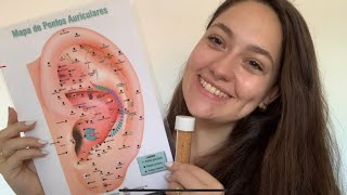 ASMR  Auriculoterapia Sussurros Hand sounds e Hand Movements [upl. by Neryt]