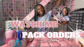 WATCH ME PACK ORDERS🤯 BRACELET BUSINESS ADDITION [upl. by Bogusz]