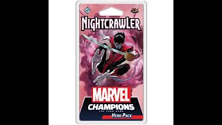 Marvel Champions Nightcrawler Hero Deck Unboxing Card Game [upl. by Linet]