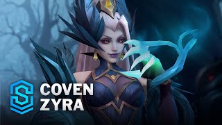 Coven Zyra Wild Rift Skin Spotlight [upl. by Aihseyt545]