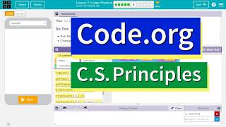 Codeorg Lesson 76 Loops Practice  Tutorial with Answers  Unit 5 CS Principles 75 2021 [upl. by Narmak]