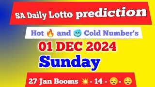 Sa daily lotto prediction for 01 Dec 2024  South Africa daily lotto Prediction [upl. by Neetsyrk]