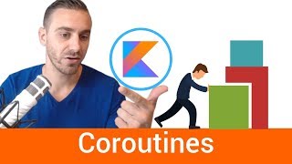 Kotlin Coroutines Beginner Example Android [upl. by Yelnoc]