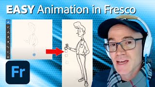 Easy Animation in Adobe Fresco  Tutorials for Beginners  Adobe Creative Cloud [upl. by Chow804]