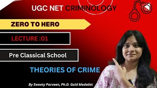 Pre classical School I Theories of Crime I Lecture 1 I UGC NET Criminology [upl. by Aelak15]