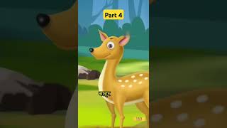 बंदर और हिरणPart 4  Kids moral story  Animals story for kids  children moral stories with moral [upl. by Akym]