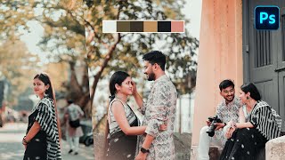 Pre Wedding Photo Color Grading Photoshop Tutorial [upl. by Tate915]