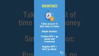 NPV  Investment Appraisal  60 Second Business [upl. by Evets]