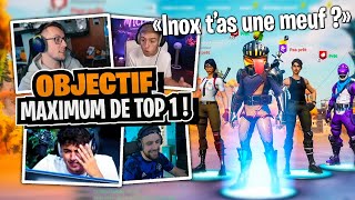 Le retour de la squad de rêve Inoxtag Michou amp Dobby sur Fortnite Battle Royale [upl. by Olatha]