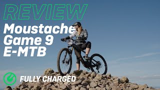 We reviewed the Moustache Game 9 Electric Mountain Bike  Fully Charged [upl. by Annorah488]