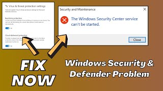 How to Fix Windows Security Service amp Defender not Working in 2 Minutes [upl. by Zurek]