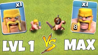 TIER 1 TROOPS vs MAX LVL TROOPS quotClash Of Clansquot DEATH BATTLE [upl. by Mame]