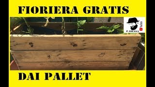 Come fare una Fioriera GRATIS riciclando pallett Fai da Te con i mie figli [upl. by Nylarat]